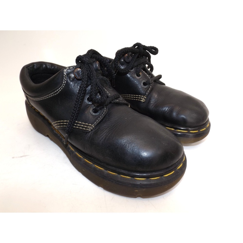 Dr. Martens DOCS - Made in England - Wide toe black Oxford shoes, Women s size 7